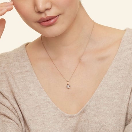 Morganite Twist Pendant