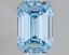 2.10 Ct. Fancy Vivid Blue Emerald Lab Grown Diamond
