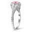 The Bernette Ring, smalltop view on a hand