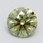 1.54 Ct. Fancy Vivid Green Round Lab Grown Diamond