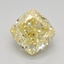 1.15 Ct. Fancy Intense Yellow Cushion Lab Grown Diamond