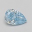 1.55 Ct. Fancy Vivid Blue Pear Lab Grown Diamond