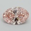6.33 Ct. Fancy Vivid Pink Oval Lab Grown Diamond