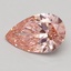 1.31 Ct. Fancy Intense Pink Pear Lab Grown Diamond