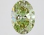 2.12 Ct. Fancy Vivid Green Oval Lab Grown Diamond
