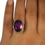 The Liliha Ring, smallzoomed in top view on a hand