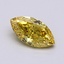 1.27 Ct. Fancy Vivid  Yellow Marquise Lab Grown Diamond