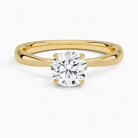 Floral Inspired Solitaire Ring