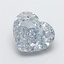 3.01 Ct. Fancy Intense Blue Heart Lab Grown Diamond