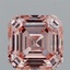 2.95 Ct. Fancy Intense  Pink Asscher Lab Grown Diamond