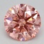 2.10 Ct. Fancy Vivid Pink Round Lab Grown Diamond