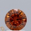 1.05 Ct. Fancy Orange Round Lab Grown Diamond