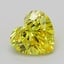 1.08 Ct. Fancy Vivid  Yellow Heart Lab Grown Diamond