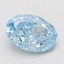 1.39 Ct. Fancy Vivid Blue Oval Lab Grown Diamond