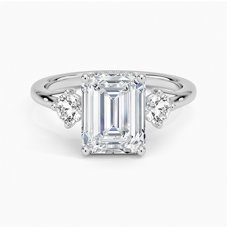 Platinum Luxe Floating Three Stone Diamond Ring (1/3 ct. tw.)
