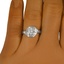The Dymphna Ring, smallzoomed in top view on a hand