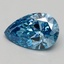 1.87 Ct. Fancy Vivid Blue Pear Lab Grown Diamond