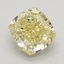 1.23 Ct. Fancy Intense Yellow Cushion Lab Grown Diamond