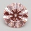 1.70 Ct. Fancy Vivid Pink Round Lab Grown Diamond