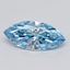 4.06 Ct. Fancy Vivid  Blue Marquise Lab Grown Diamond
