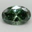 2.07 Ct. Fancy Vivid Pacific Green Oval Lab Grown Diamond