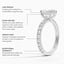 18K White Gold Olympia Three-Quarter Coverage Diamond Ring, smallinfographic