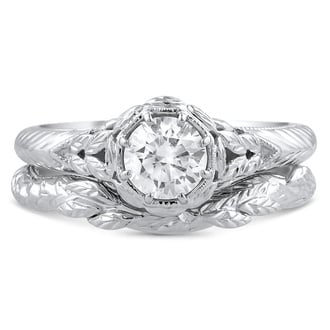 Custom Ivy Antique Solitaire Matched Set
