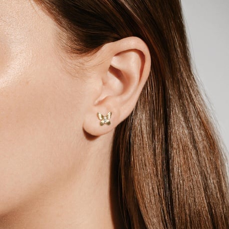 Butterfly Diamond Stud Earrings