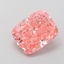 1.11 Ct. Fancy Vivid  Pink Cushion Lab Grown Diamond