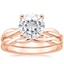 14KR Moissanite Twisted Vine Bridal Set, smalltop view