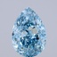 4.0 Ct. Fancy Vivid Blue Pear Lab Grown Diamond