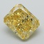 8.77 Ct. Fancy Vivid  Yellow Radiant Lab Grown Diamond