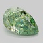 2.59 Ct. Fancy Vivid  Green Pear Lab Grown Diamond