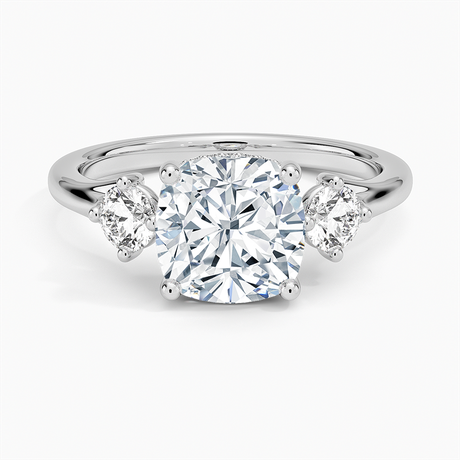 18K White Gold Luxe Floating Three Stone Diamond Ring (1/3 ct. tw.)