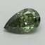 2.04 Ct. Fancy Vivid Green Pear Lab Grown Diamond