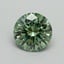 0.66 Ct. Fancy Vivid Pacific Green Round Lab Grown Diamond