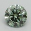 2.03 Ct. Fancy Vivid Green Round Lab Grown Diamond