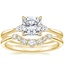 18K Yellow Gold Aria Contoured Diamond Bridal Set