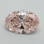 8.22 Ct. Fancy Intense Pink Oval Lab Grown Diamond