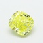 0.89 Ct. Fancy Intense  Yellow Cushion Lab Grown Diamond