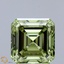 3.01 Ct. Fancy Vivid Green Asscher Lab Grown Diamond