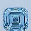 3.01 Ct. Fancy Vivid Blue Asscher Lab Grown Diamond