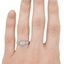 The Arla Ring, smallzoomed in top view on a hand