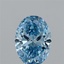 2.00 Ct. Fancy Vivid  Blue Oval Lab Grown Diamond