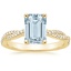 18K Yellow Gold Petite Luxe Twisted Vine Diamond Ring (1/4 ct. tw.), smalltop view