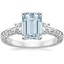 18K White Gold Antique Scroll Three Stone Trellis Diamond Ring (1/3 ct. tw.), smalltop view