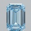 5.31 Ct. Fancy Vivid Blue Emerald Lab Grown Diamond
