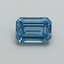 1.04 Ct. Fancy Vivid Blue Emerald Lab Grown Diamond