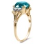 The Aracelis Ring, smalltop view on a hand
