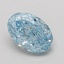 1.09 Ct. Fancy Vivid Blue Oval Lab Grown Diamond
